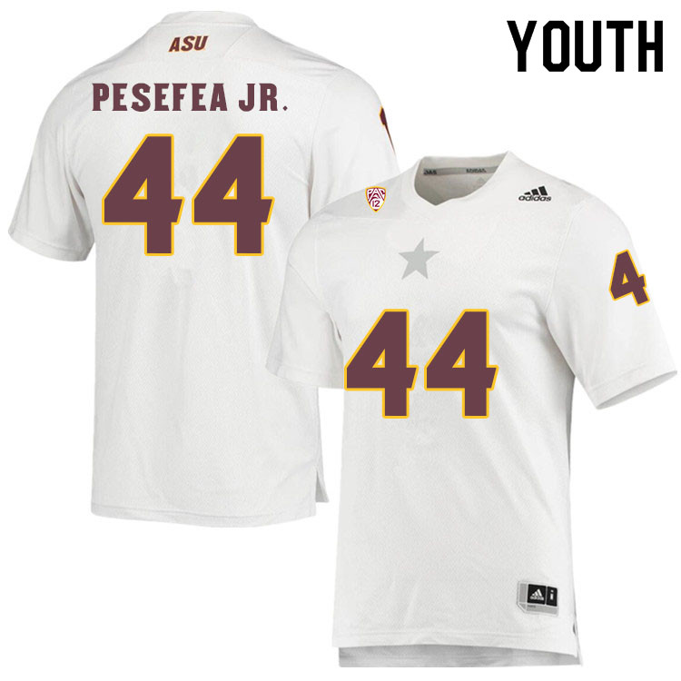 Youth #44 Tautala Pesefea Jr.Arizona State Sun Devils College Football Jerseys Sale-White - Click Image to Close